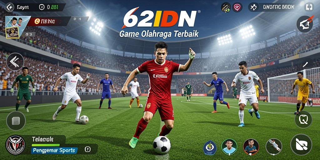 Screenshot gameplay yang menampilkan aksi seru game olahraga.
