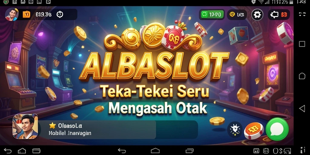 Screenshot utama ALBASLOT menunjukkan gameplay puzzle yang menantang.