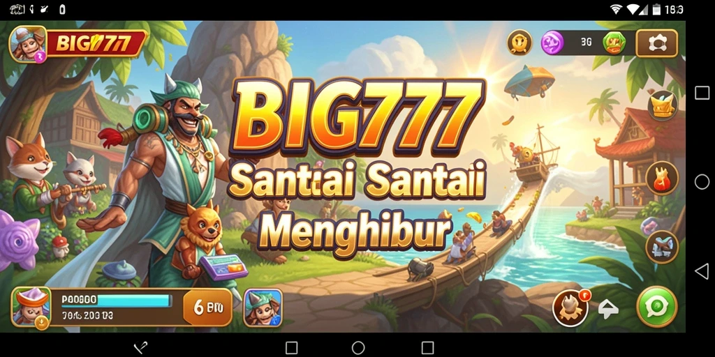 Tampilan gameplay menarik dengan grafis cerah dari BIG777.
