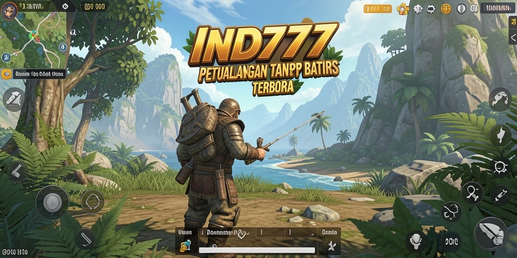 Tampilan gameplay IND777 dengan petualangan di dunia terbuka yang luas.