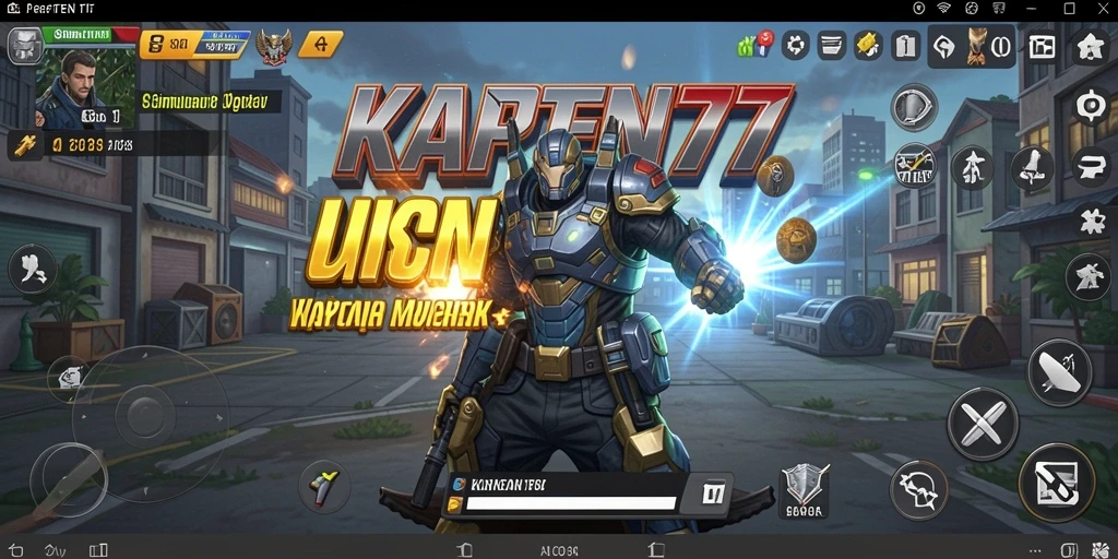 Screenshot gameplay KAPTEN77 menampilkan aksi seru di lautan terbuka.