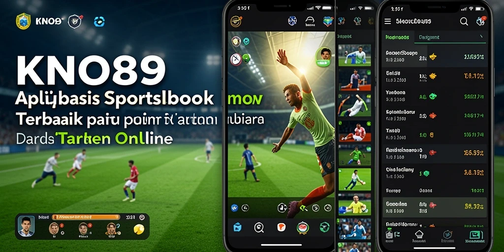 Tampilan utama screenshot KNO89 dengan berbagai opsi taruhan olahraga.
