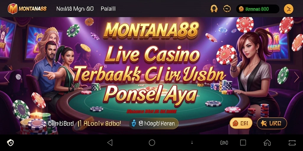 Tampilan gameplay Live Casino yang menegangkan di MONTANA88.