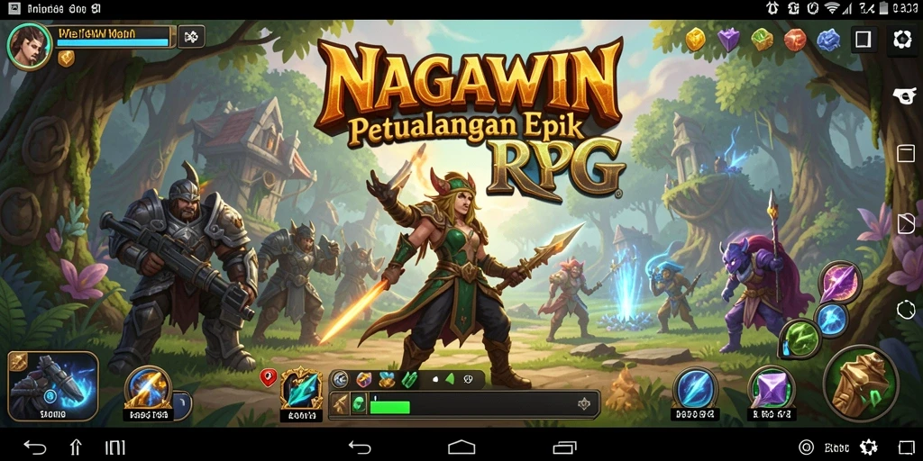 Tampilan gameplay NAGAWIN yang memukau dan penuh aksi.
