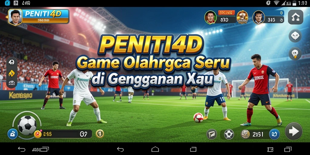 Tampilan gameplay seru dalam PENITI4D yang penuh aksi olahraga.