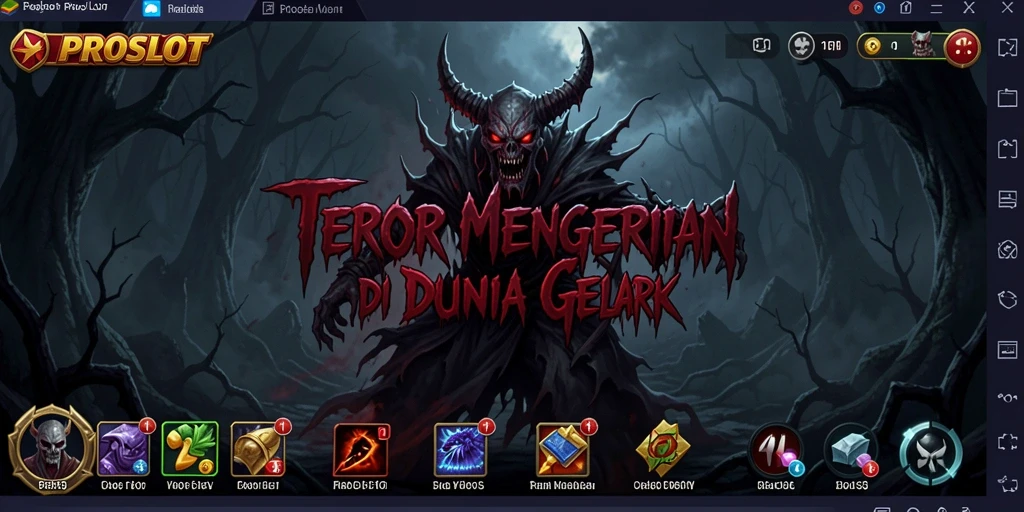 Gambaran gameplay seram yang menantang di PROSLOT.