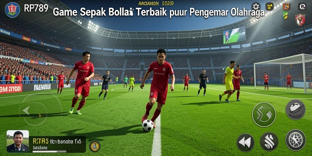 Tampilan gameplay menarik dari RR789 menampilkan aksi sepak bola yang mendebarkan.