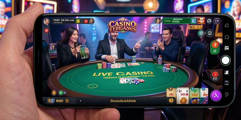 Tampilan permainan Live Casino RR89 dengan dealer profesional yang siap membantu.