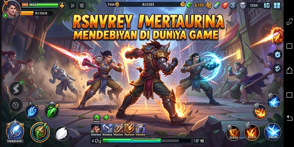 Tampilan gameplay mendebarkan dari RSNVIP di arena pertarungan.