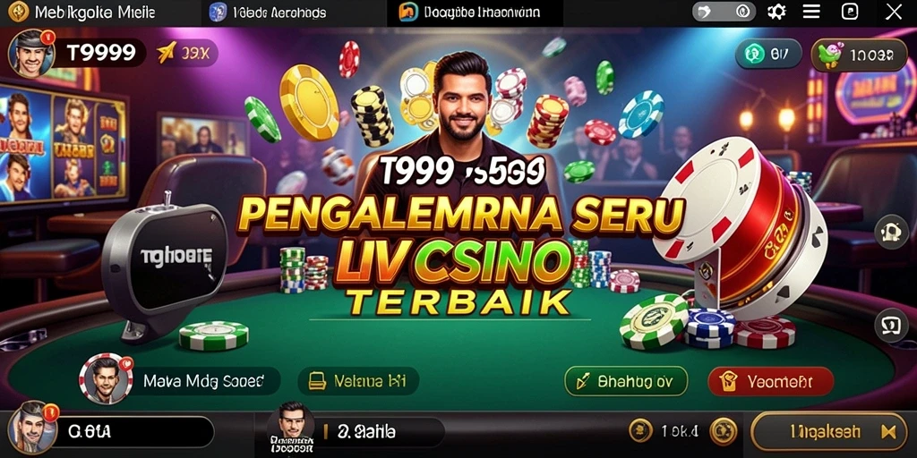 Gameplay Live Casino yang seru dan interaktif di T9999.