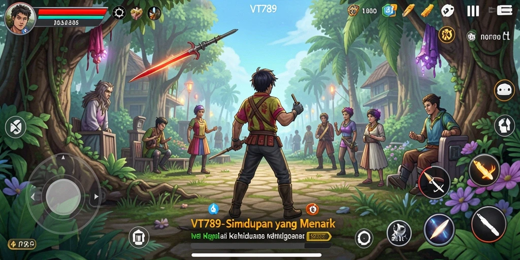 Screenshot dari gameplay VT789 menampilkan dunia simulasi yang penuh detail.