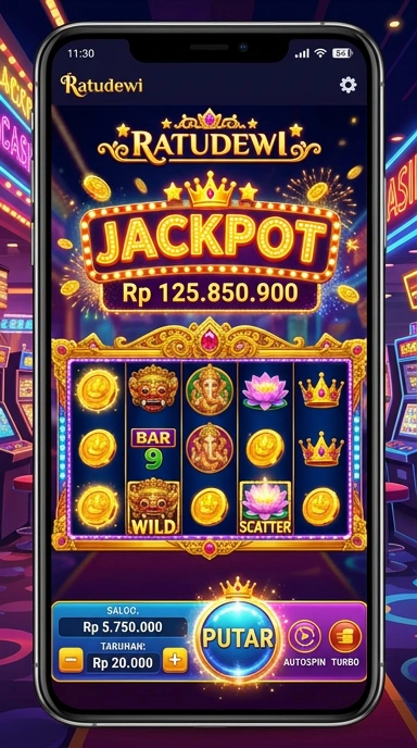 Tampilan utama aplikasi ratudewi yang menarik dan mudah dinavigasi.